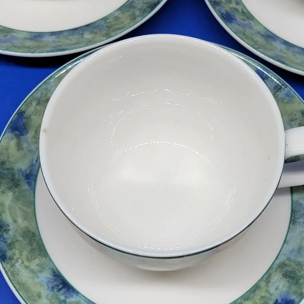 Royal Doulton Georgia Cups And Saucers 3 Sets discontinued excellent